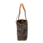 Shoulder Bag Sac Shopping PM Brown Monogram Canvas