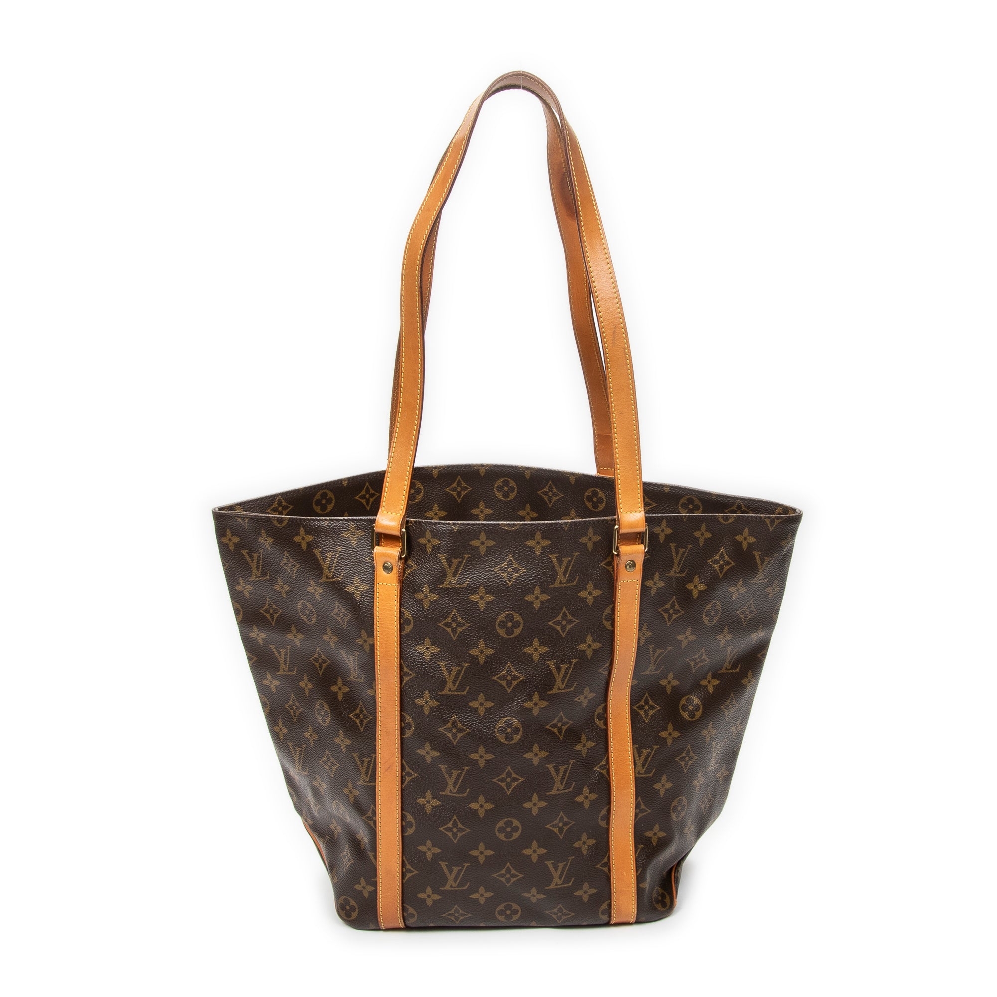 Shoulder Bag Sac Shopping PM Brown Monogram Canvas