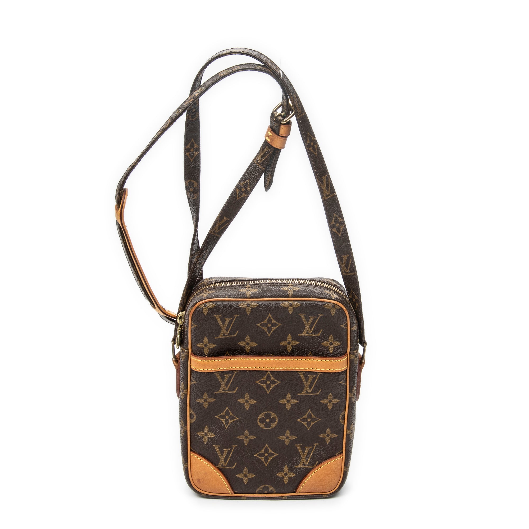 Shoulder Bag Danube Brown Monogram Canvas