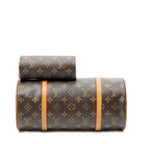 Handbag Papillon 30 Brown Monogram Canvas