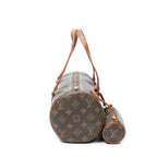 Handbag Papillon 26 Brown Monogram Canvas