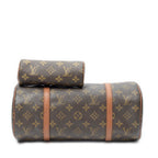 Handbag Papillon 26 Brown Monogram Canvas