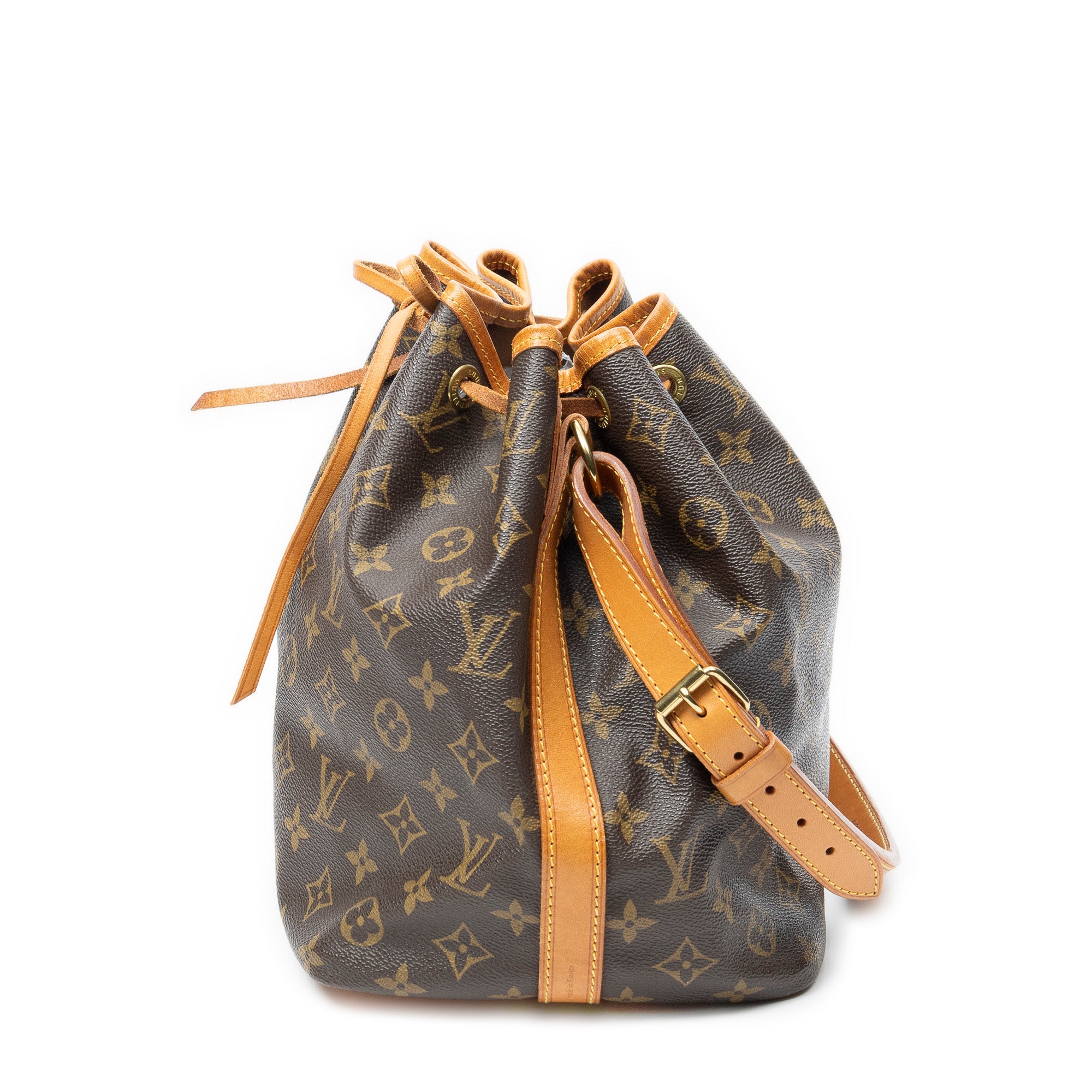 Sac Bandoulière Noé PM Toile Monogram Marron