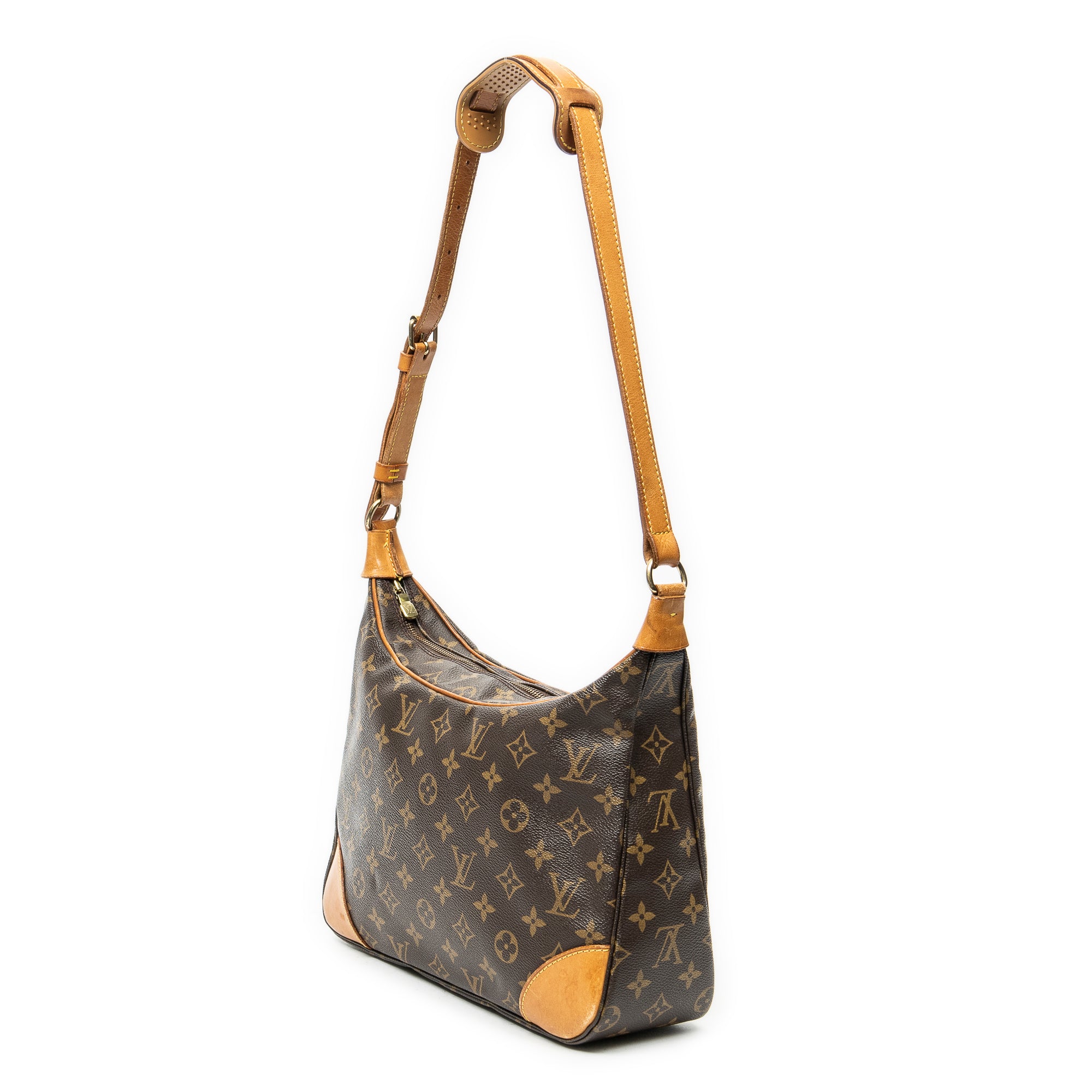 Shoulder Bag Boulogne 30 Brown Monogram Canvas