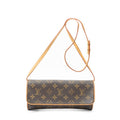 Shoulder Bag Twin GM Brown Monogram Canvas