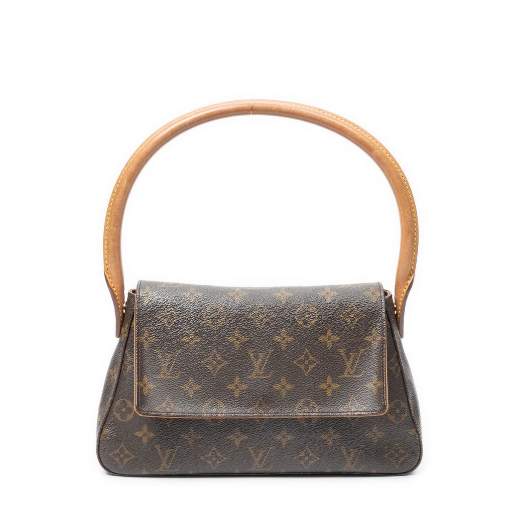 Shoulder Bag Mini Looping Brown Monogram Canvas