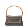 Shoulder Bag Mini Looping Brown Monogram Canvas