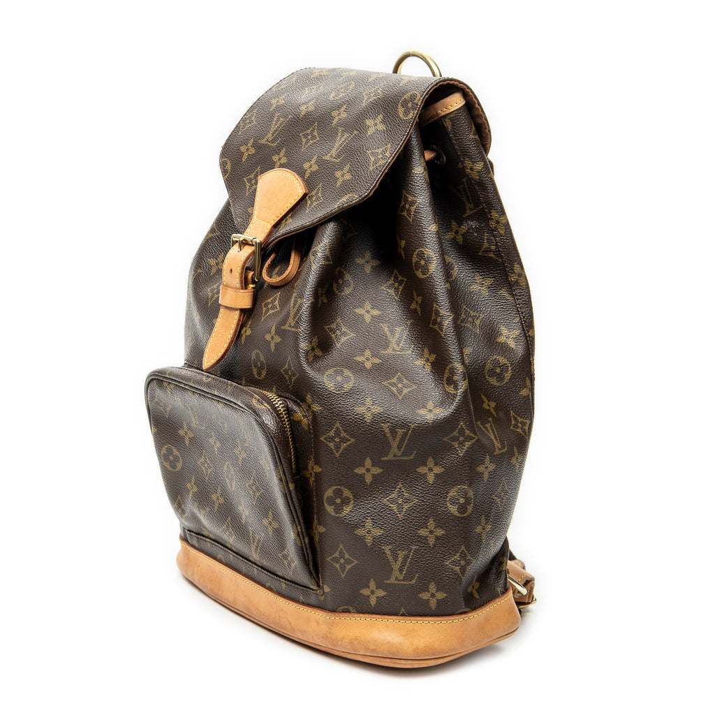Backpack Montsouris GM Brown Monogram Canvas