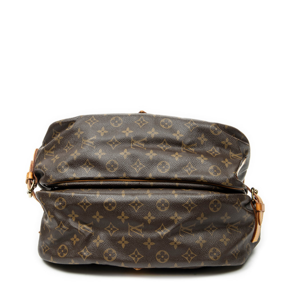 Handbag Saumur GM Brown Monogram Canvas