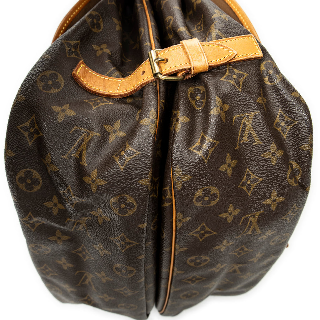 Handbag Saumur GM Brown Monogram Canvas