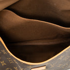 Handbag Saumur GM Brown Monogram Canvas