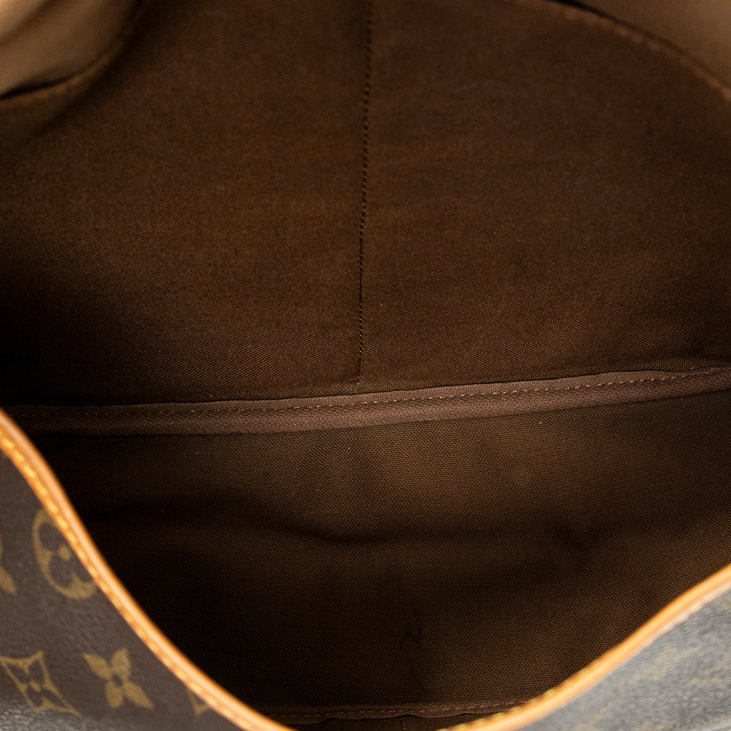 Handbag Saumur GM Brown Monogram Canvas