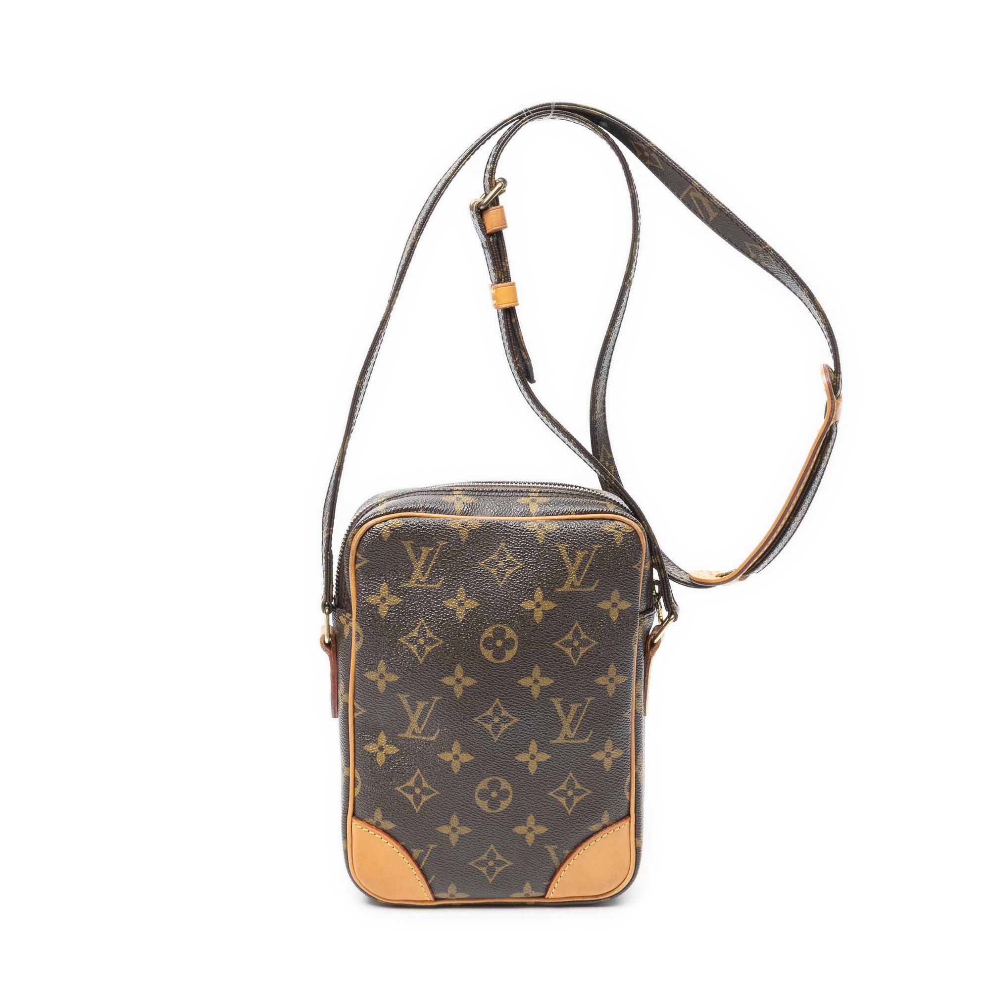 Shoulder Bag Danube Brown Monogram Canvas