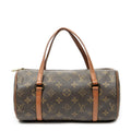Handbag Papillon 26 Brown Monogram Canvas