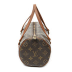 Handbag Papillon 26 Brown Monogram Canvas