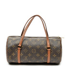 Handbag Papillon 26 Brown Monogram Canvas