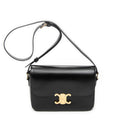 Shoulder Bag Classique Triomphe Crossbody Black Calfskin Leather