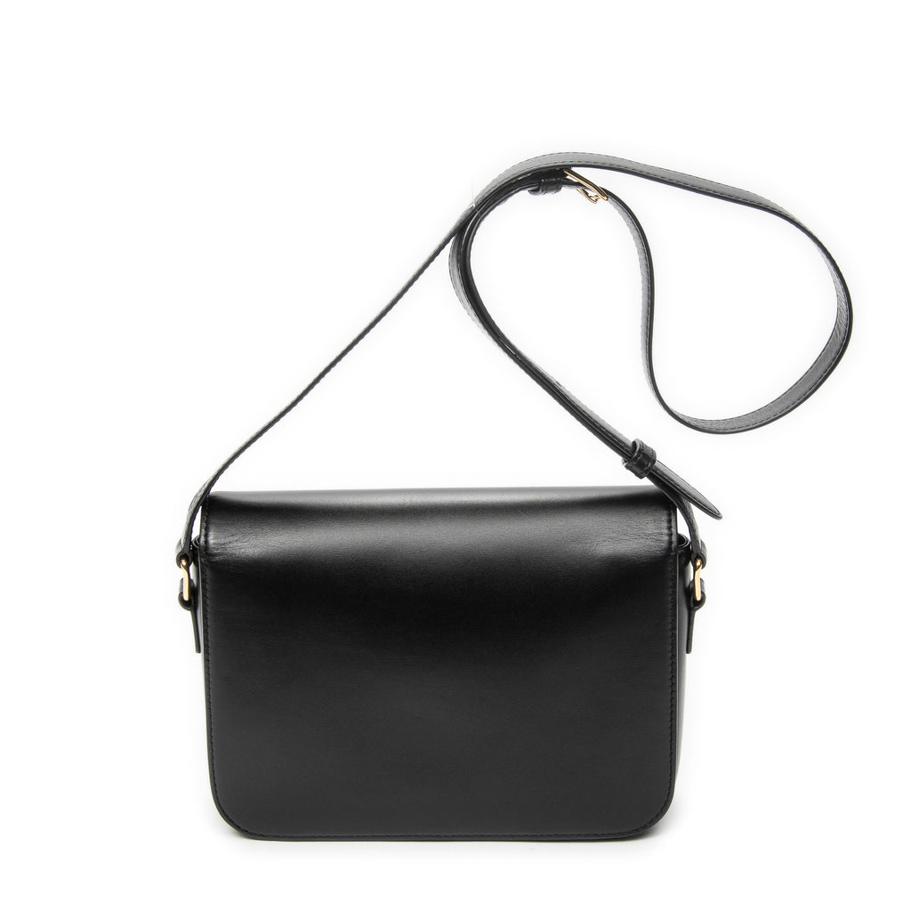 Shoulder Bag Classique Triomphe Crossbody Black Calfskin Leather