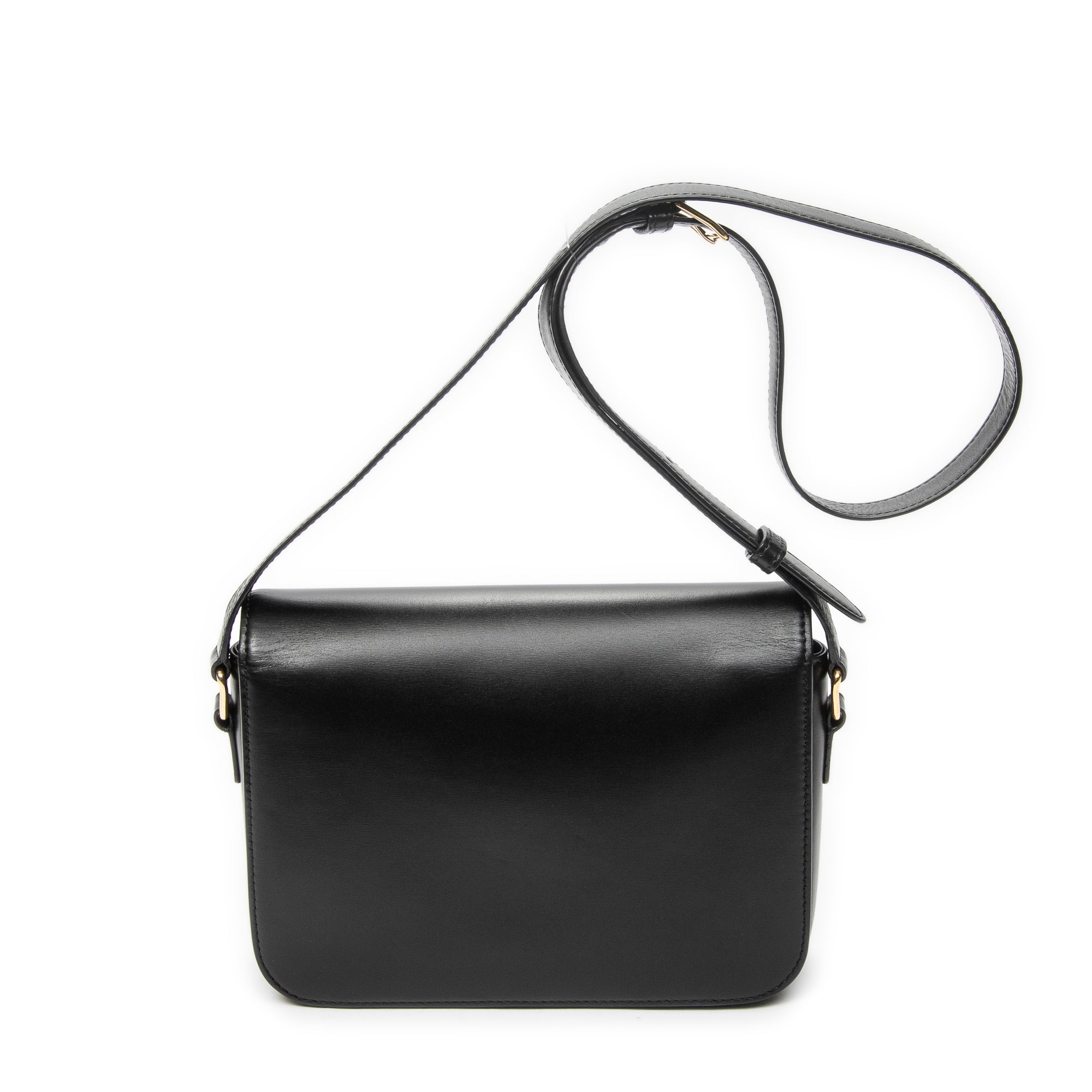 Shoulder Bag Classique Triomphe Crossbody Black Calfskin Leather