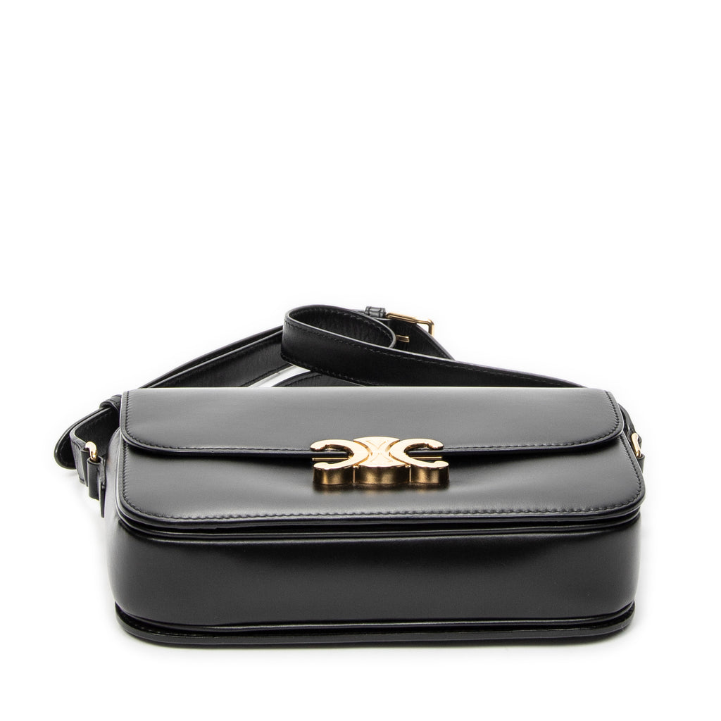 Shoulder Bag Classique Triomphe Crossbody Black Calfskin Leather