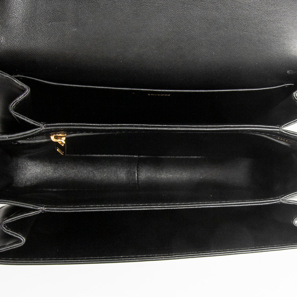 Shoulder Bag Classique Triomphe Crossbody Black Calfskin Leather