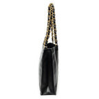 Shoulder Bag Vintage CC Large Chain Tote Black Lambskin Leather