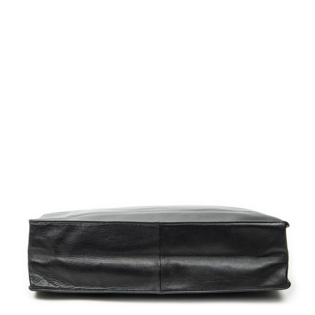 Shoulder Bag Vintage CC Large Chain Tote Black Lambskin Leather