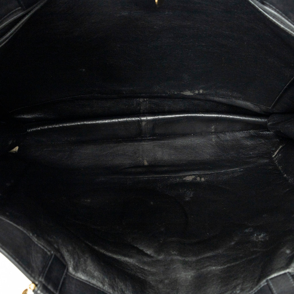 Shoulder Bag Vintage CC Large Chain Tote Black Lambskin Leather