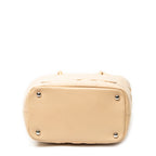 Shoulder Bag Cambon Ligne Bucket Tote Beige Quilted Lambskin Leather
