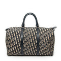 Travel Bag Vintage Medium Travel Boston Navy Diorissimo Canvas