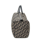 Travel Bag Vintage Medium Travel Boston Navy Diorissimo Canvas
