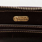 Handbag Top Handle Zip Wallet Brown Zucca Canvas