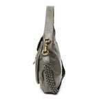 Shoulder Bag Large New Pelham Hobo Grey Grained Calfskin Leather
