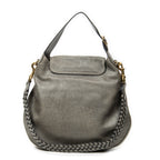 Shoulder Bag Large New Pelham Hobo Grey Grained Calfskin Leather