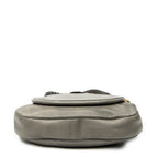 Shoulder Bag Large New Pelham Hobo Grey Grained Calfskin Leather