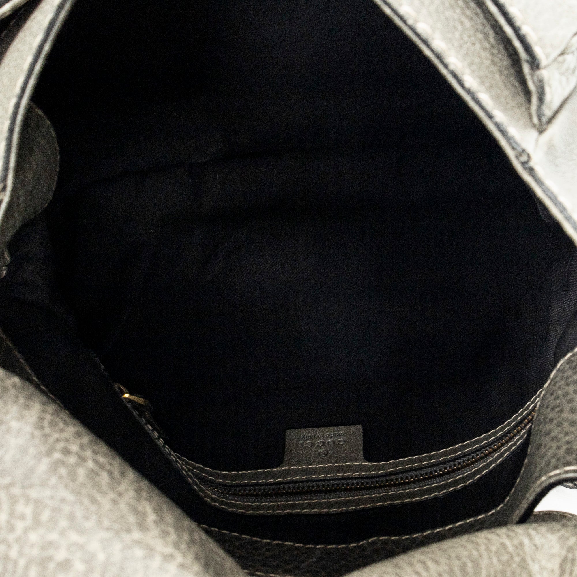 Shoulder Bag Large New Pelham Hobo Grey Grained Calfskin Leather