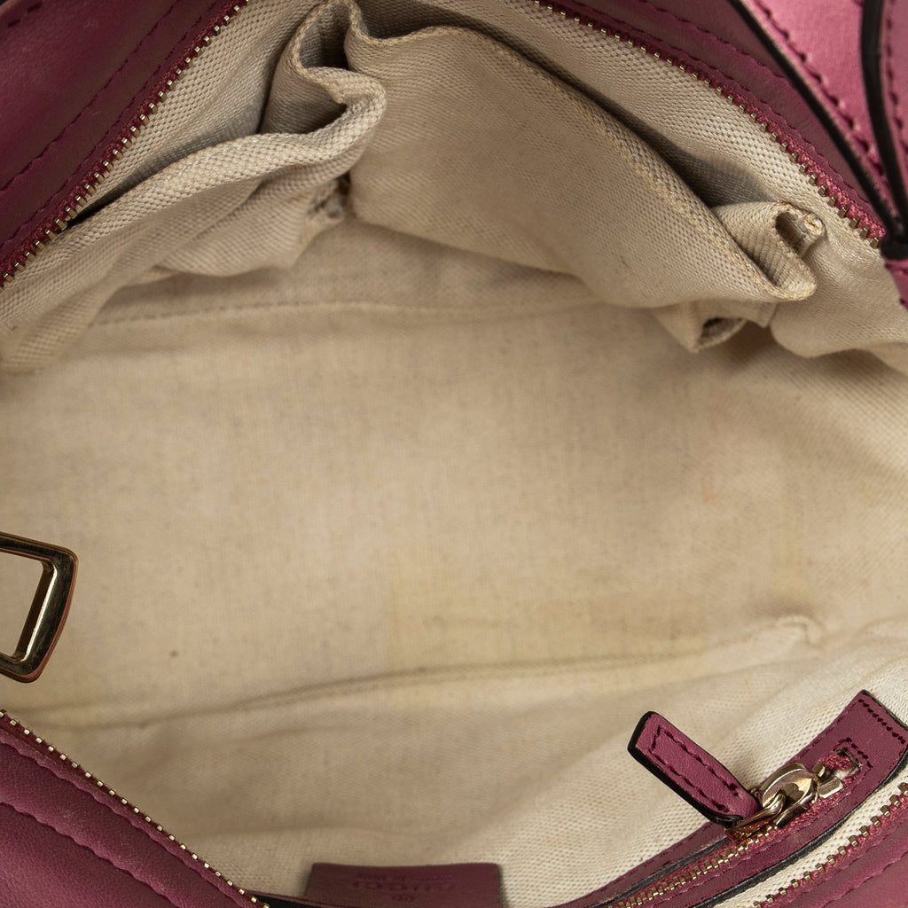 Shoulder Bag Small Bree 2-Way Tote Purple Guccissima Leather