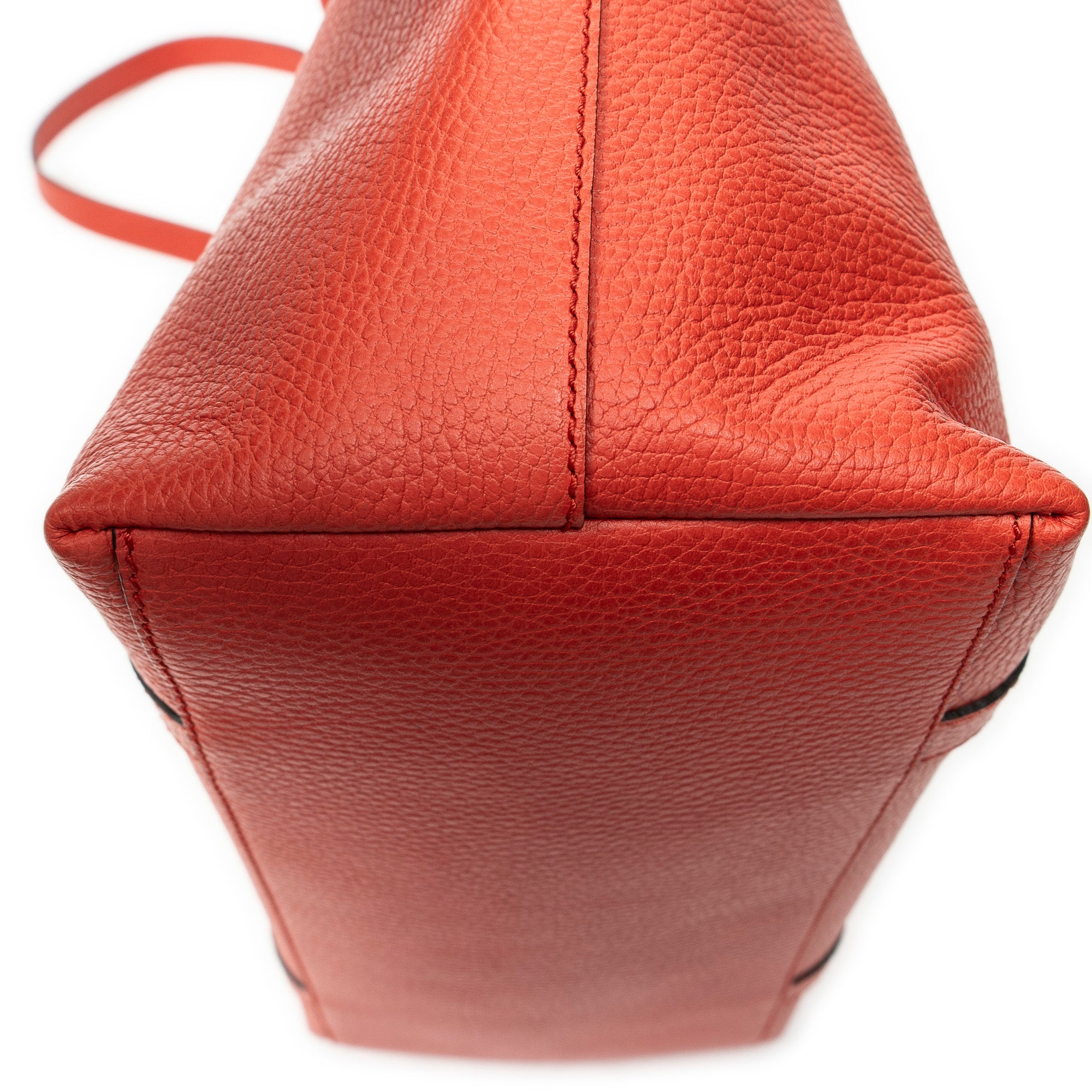 Shoulder Bag Medium GG Charm Dome Satchel Red Grained Calfskin Leather