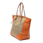 Shoulder Bag Bree Tote Orange Monogrammed Canvas