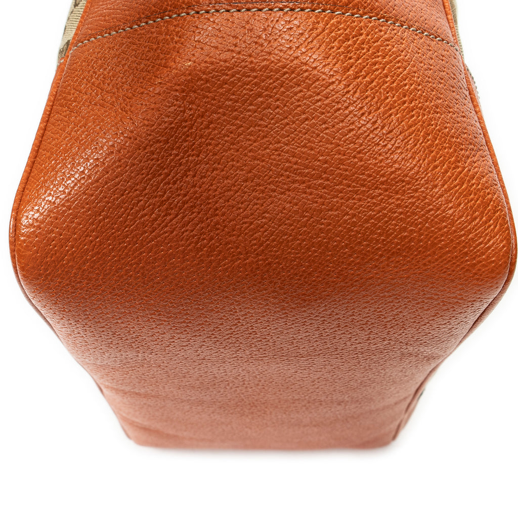 Shoulder Bag Bree Tote Orange Monogrammed Canvas