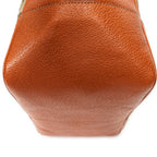 Shoulder Bag Bree Tote Orange Monogrammed Canvas