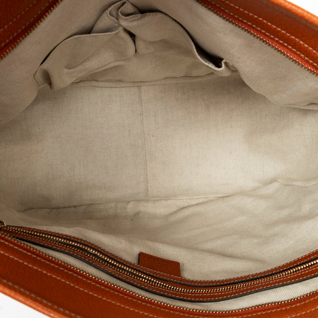 Shoulder Bag Bree Tote Orange Monogrammed Canvas