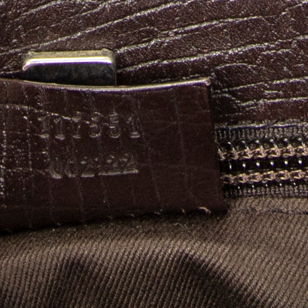 Handbag Flat Tote Brown Supreme Coated Canvas