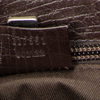 Handbag Flat Tote Brown Supreme Coated Canvas