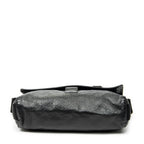 Shoulder Bag Web Medium Rubber Messenger Black Guccissima Leather