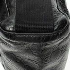 Shoulder Bag Web Medium Rubber Messenger Black Guccissima Leather