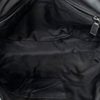 Shoulder Bag Web Medium Rubber Messenger Black Guccissima Leather