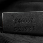 Shoulder Bag Web Medium Rubber Messenger Black Guccissima Leather