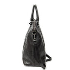 Shoulder Bag Large GG Charm Dome Satchel Dark Brown Guccissima Leather