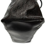 Shoulder Bag Large GG Charm Dome Satchel Dark Brown Guccissima Leather